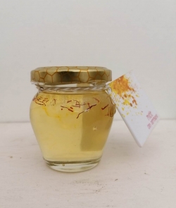 Preparazione a base di miele di acacia aromatizzato con stimmi di zafferano vasetto da 125 grammi